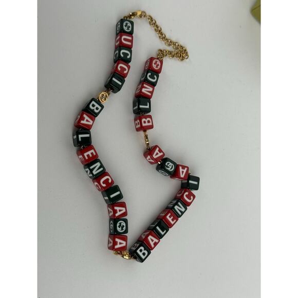 Gucci x Balenciaga The Hacker Project Symbols Bead Necklace - Picture 2 of 5